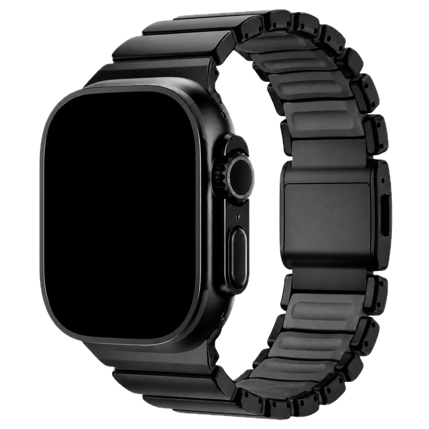 Apple Watch bandje Ember - staal - zwart
