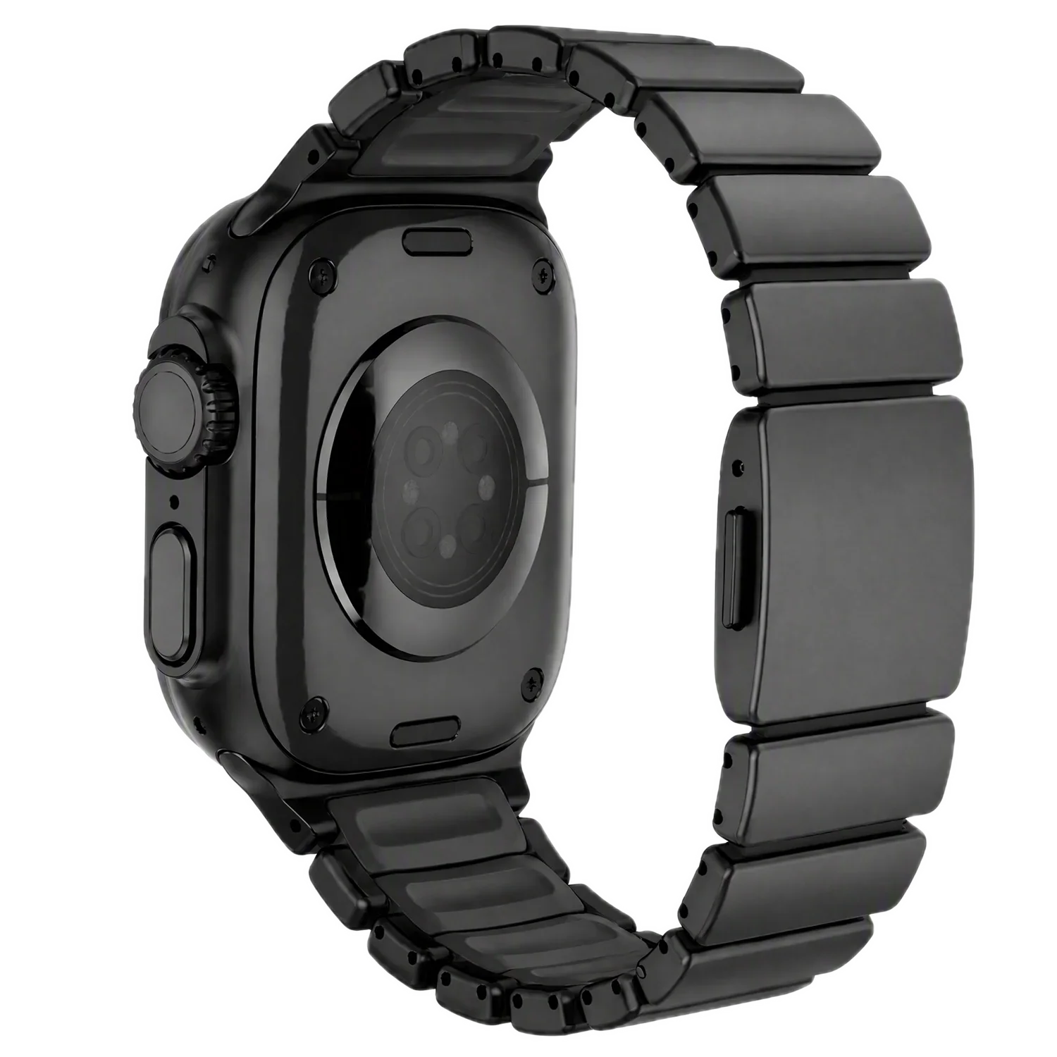 Apple Watch bandje Ember - staal - zwart
