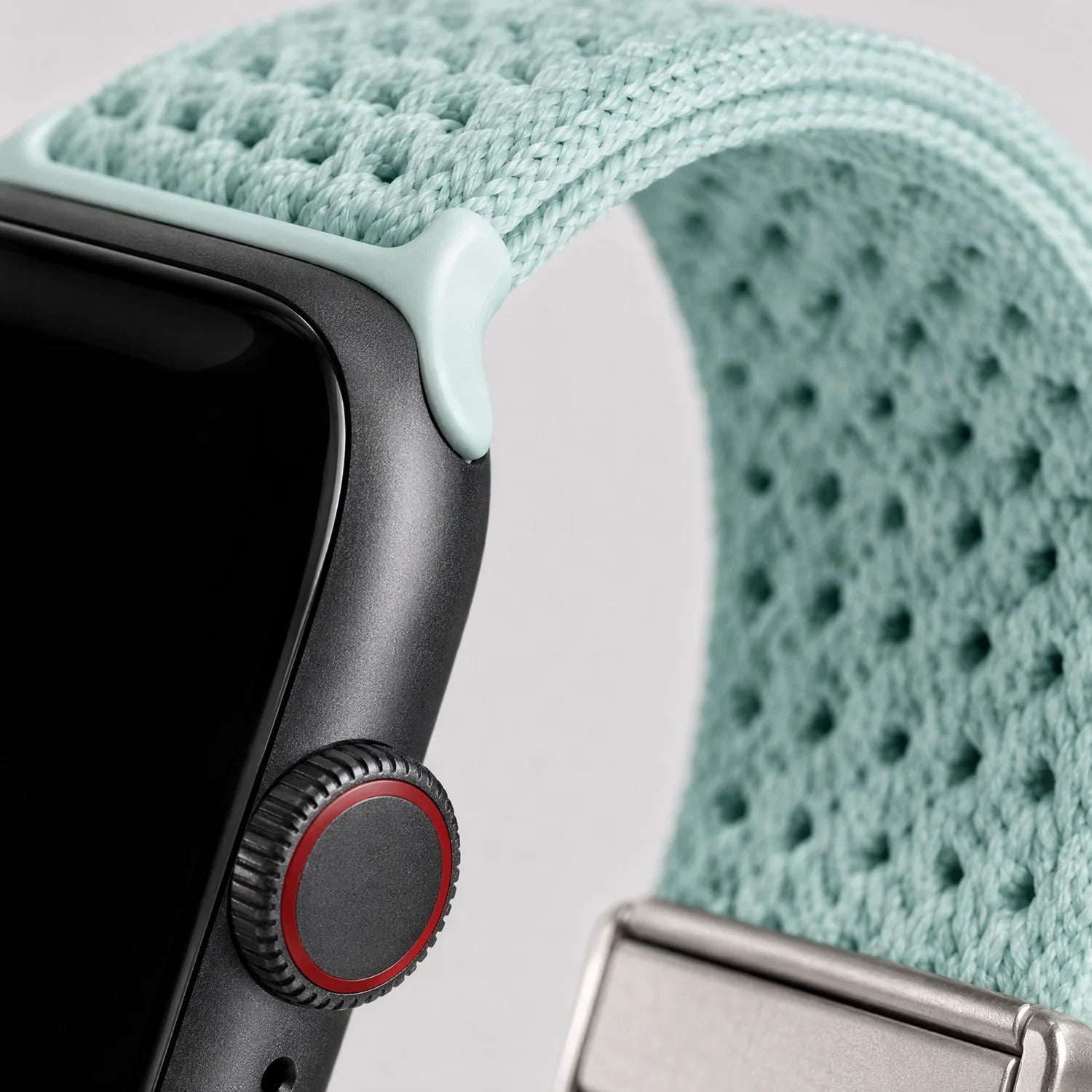 Bracelet Apple Watch Knit - nylon - Vert