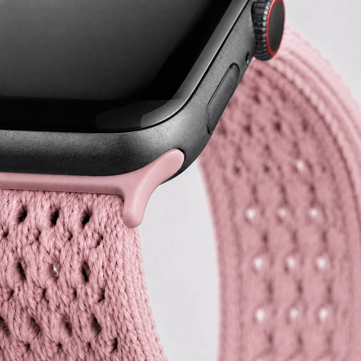 Bracelet Apple Watch Knit - nylon - Rose