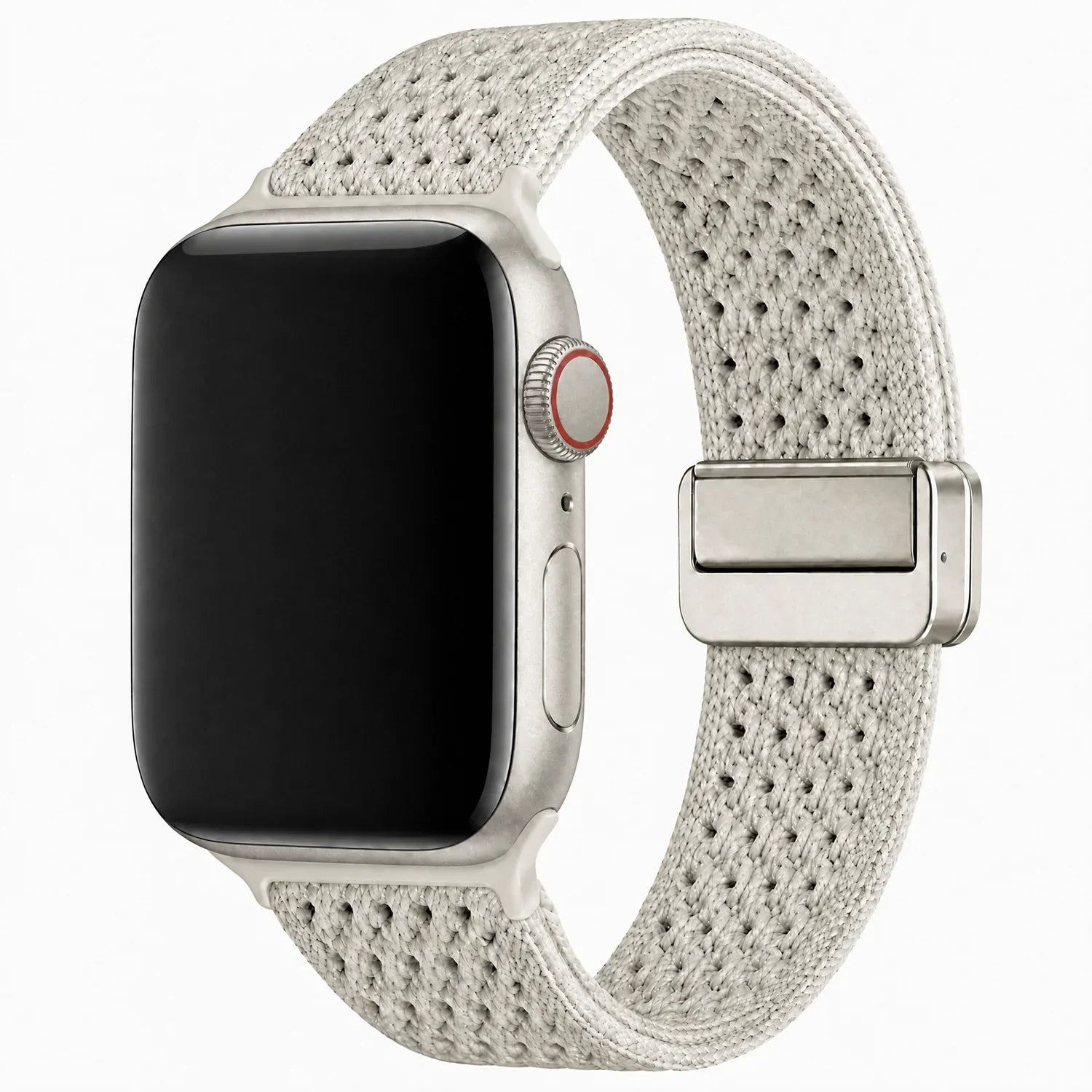 Bracelet Apple Watch Knit - nylon - Lumière stellaire