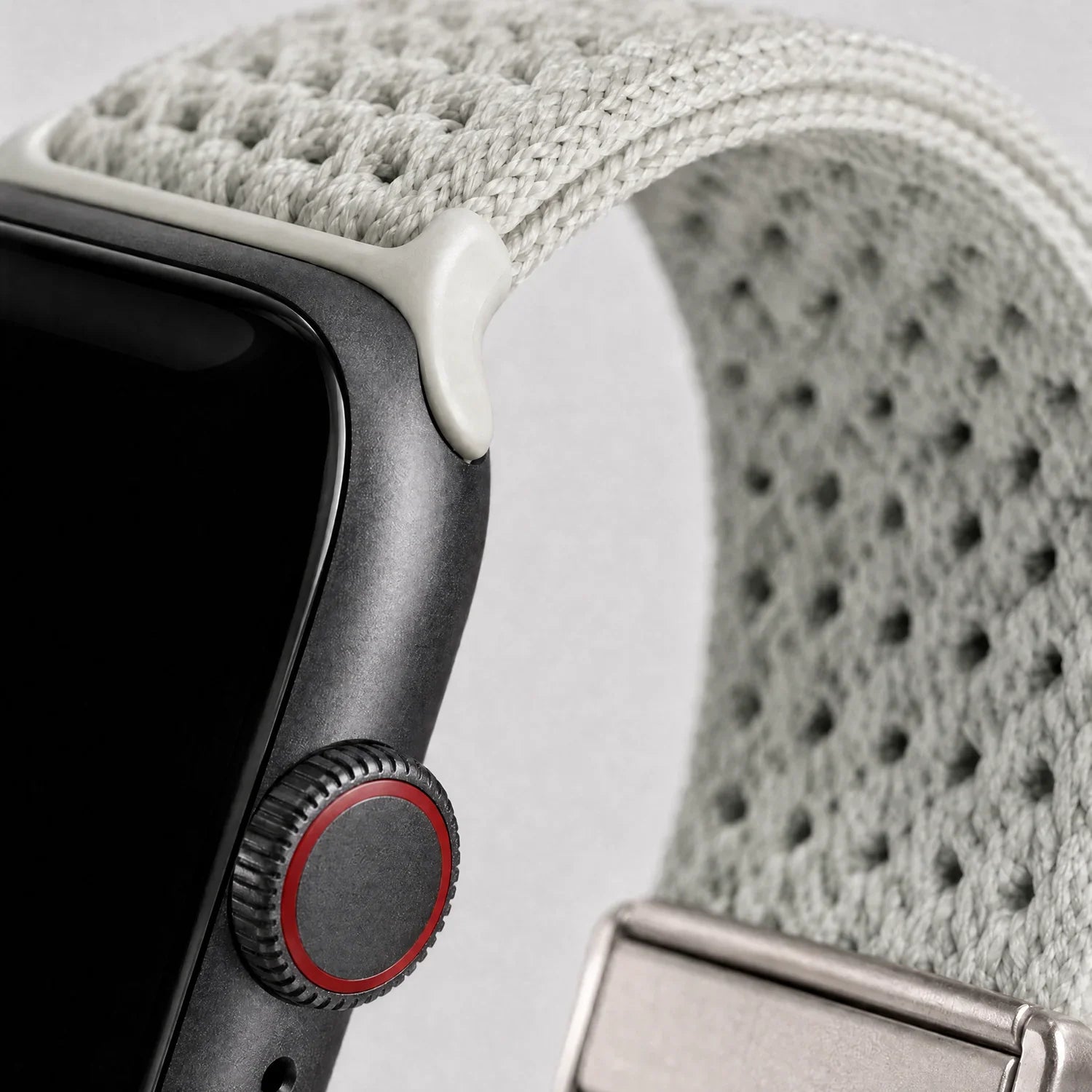 Bracelet Apple Watch Knit - nylon - Lumière stellaire