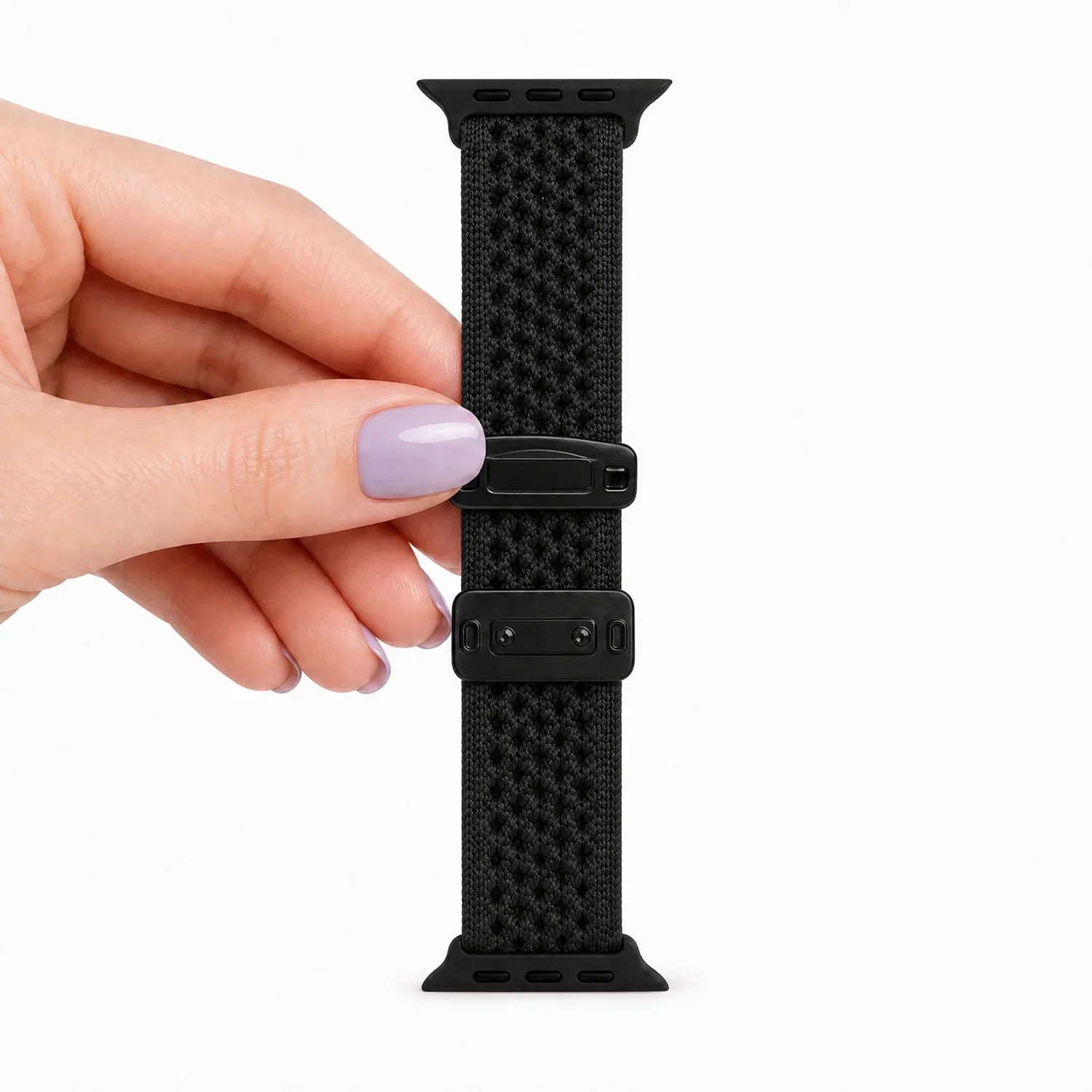 Bracelet Apple Watch Knit - nylon - Noir