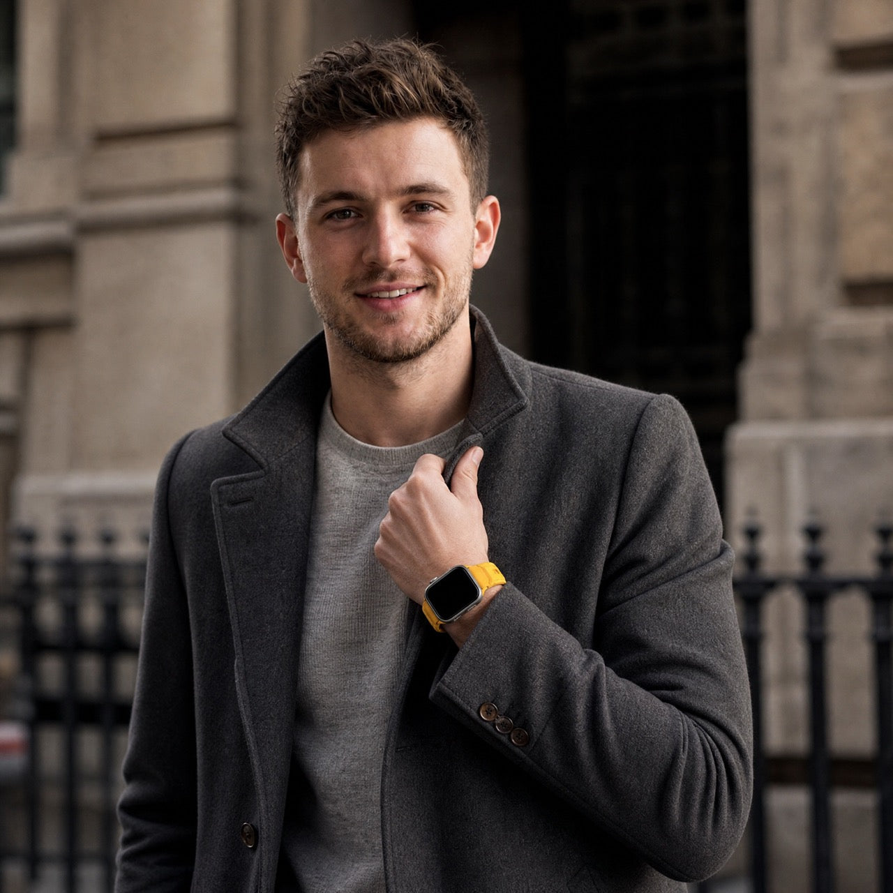 Bracelet Ranger en silicone pour Apple Watch - jaune