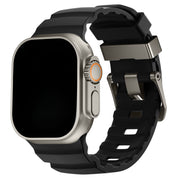 Bracelet Ranger en silicone pour Apple Watch - noir
