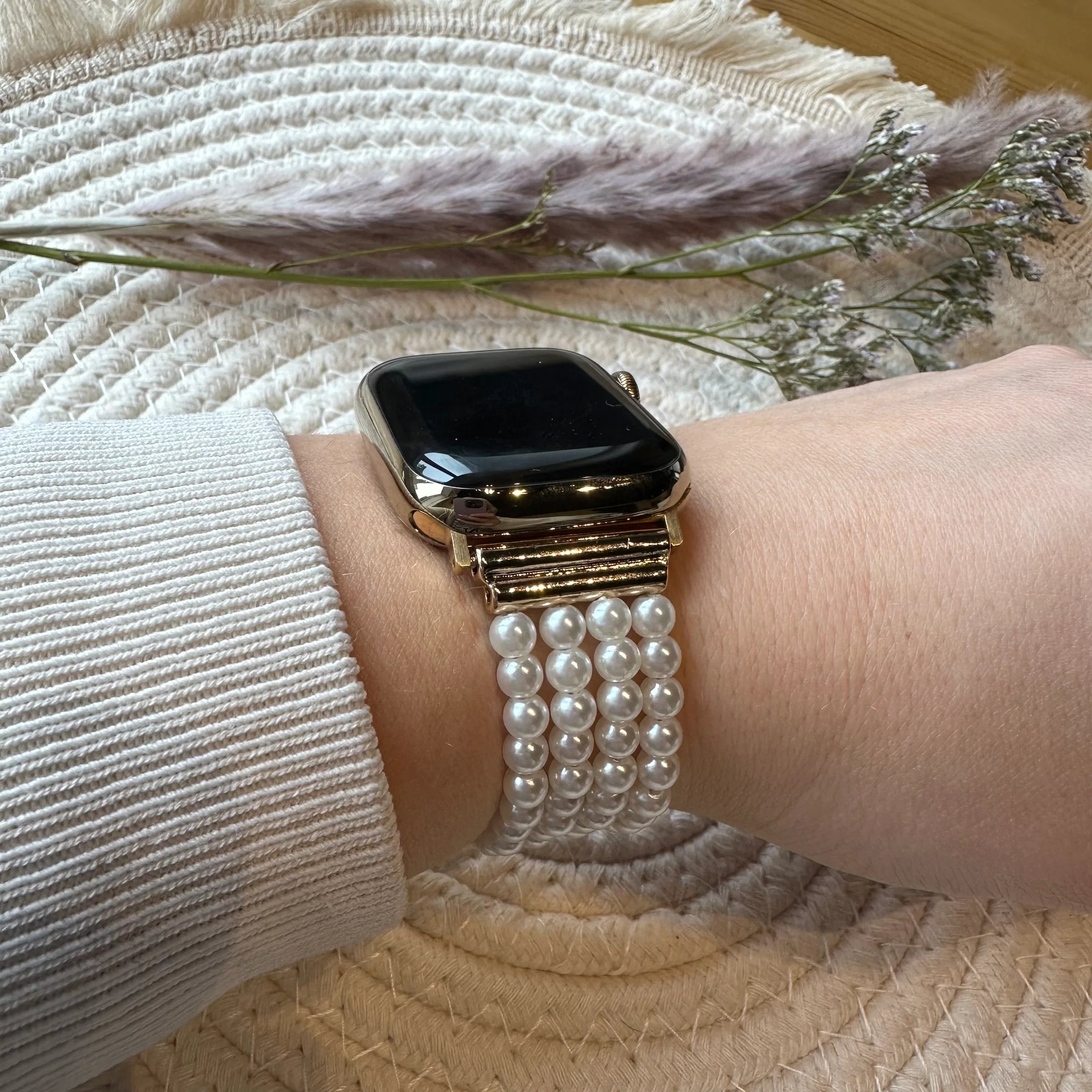 Bracelet Apple Watch - bijou - Blanc
