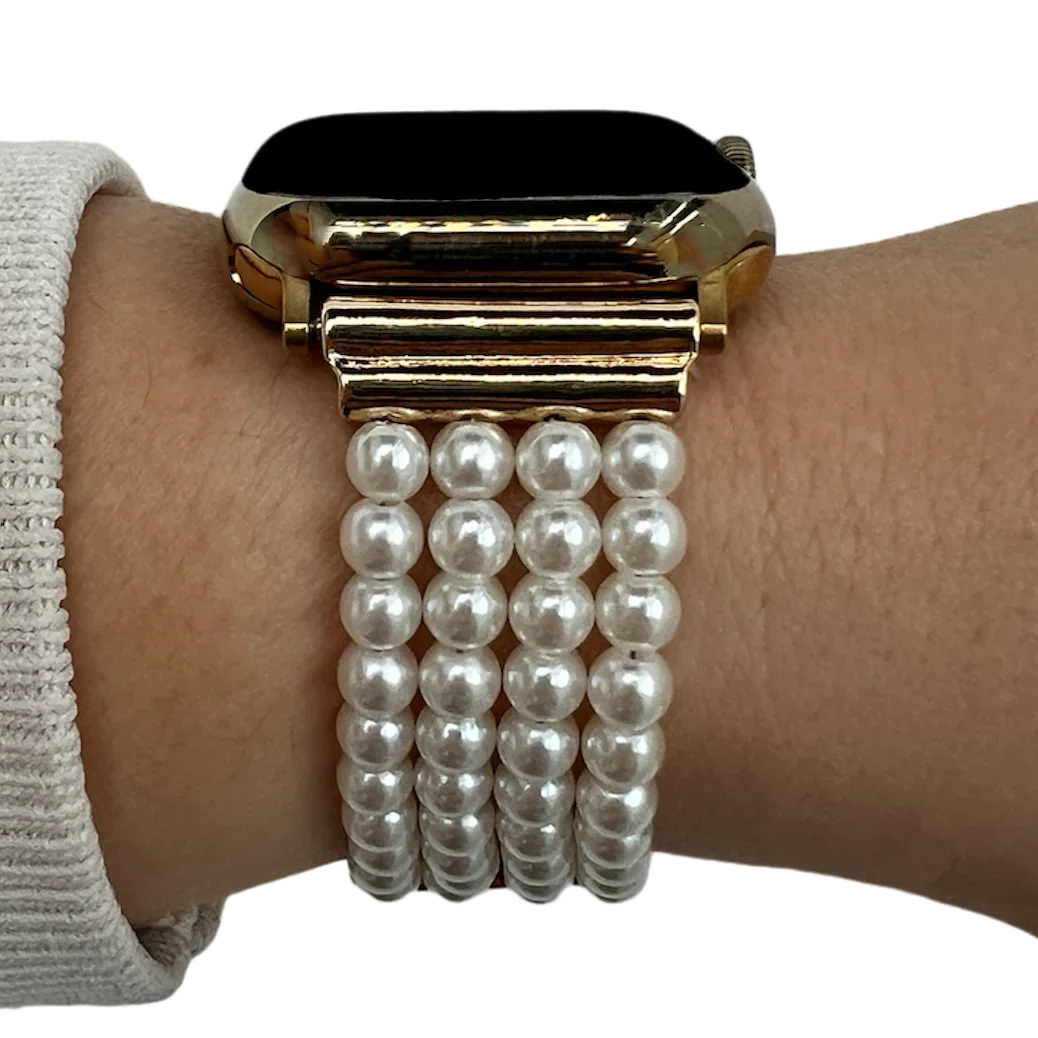 Apple Watch bandje - sieraad - Wit