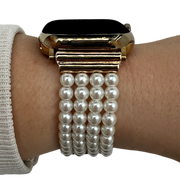 Bracelet Apple Watch - bijou - Blanc