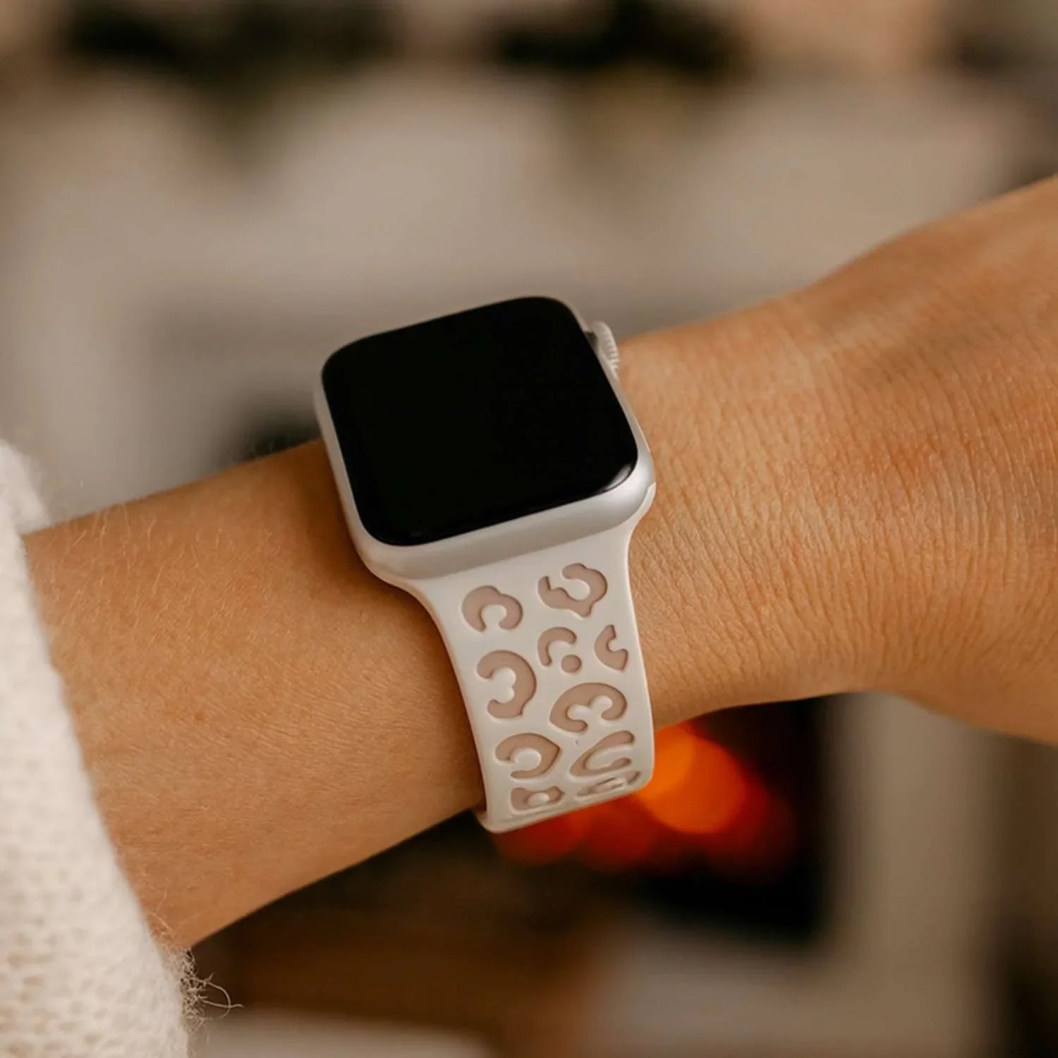 Apple Watch Wild bandje - siliconen - sterrenlicht roze