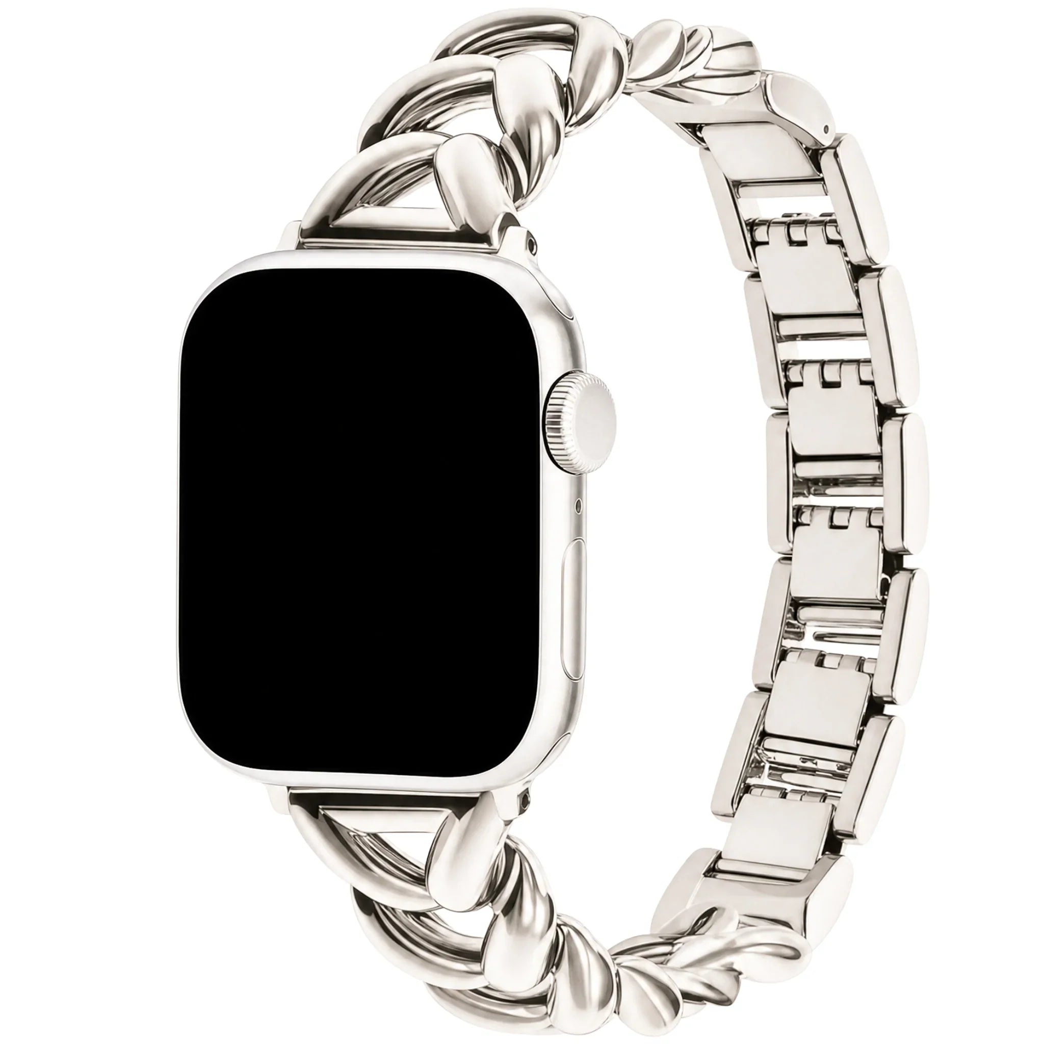 Bracelet Apple Watch Lisa - acier - lumière stellaire
