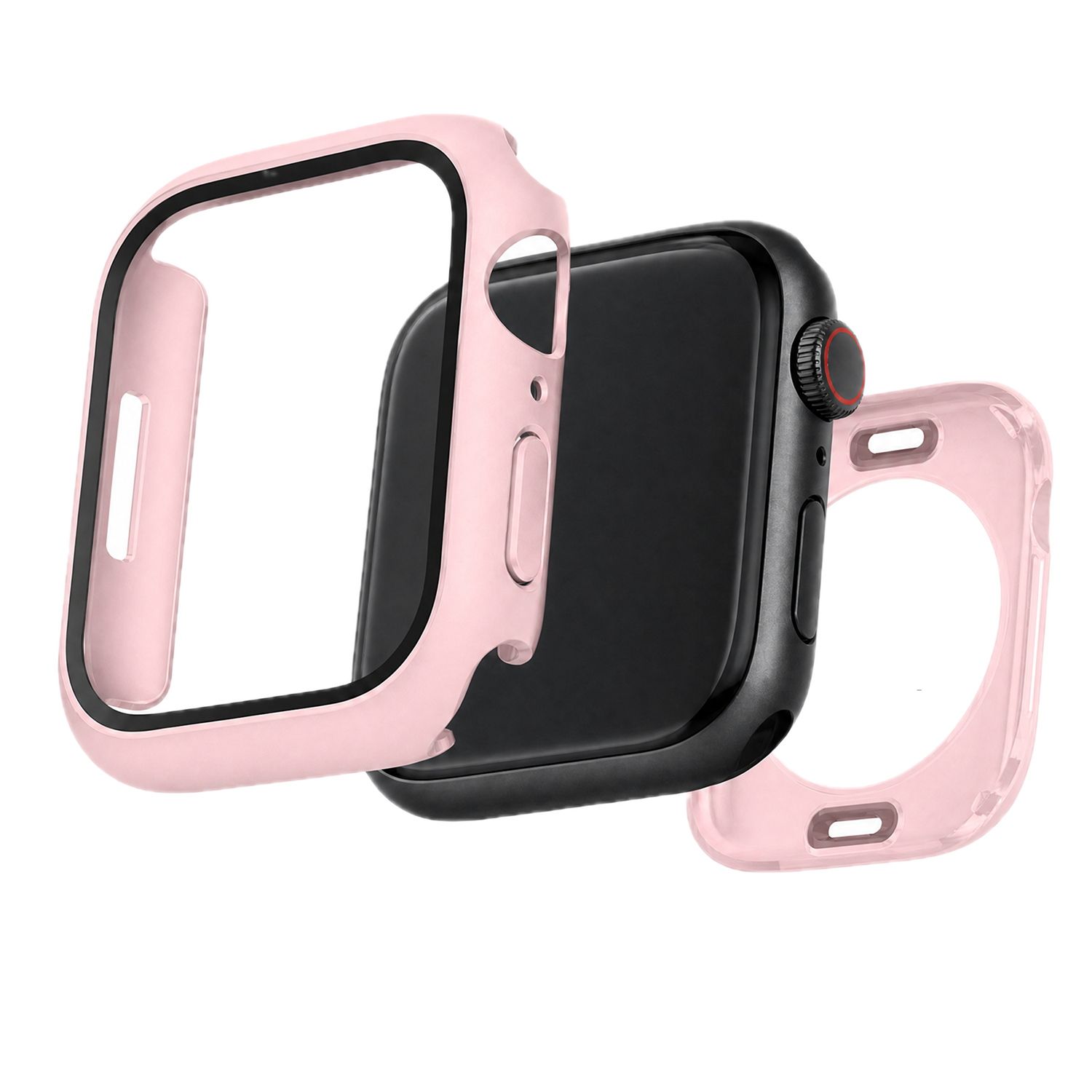 Apple Watch full body hardcase Armor - mat roze
