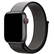 Apple Watch bandje - geweven - nylon - anker grijs