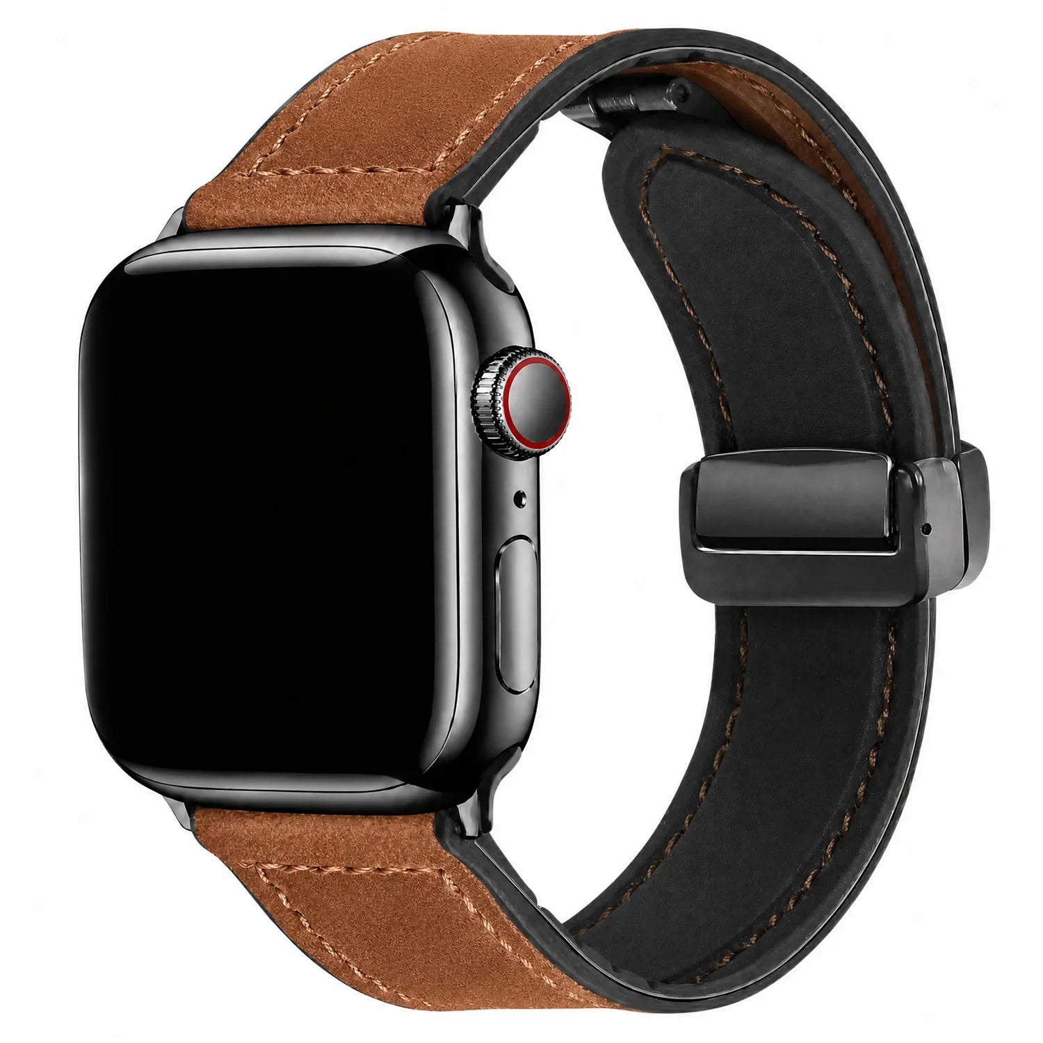 Apple Watch bandje Lennox - leer - bruin