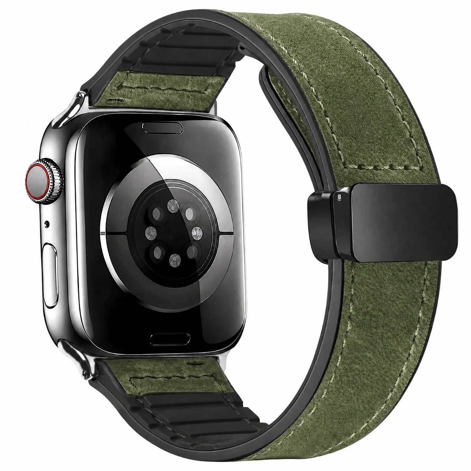 Bracelet Apple Watch Lennox - cuir - vert