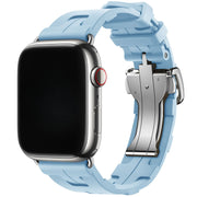 Apple Watch bandje kilim - siliconen - lichtblauw