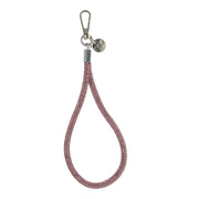 Telefoonkoord Diamond - roze - zilver