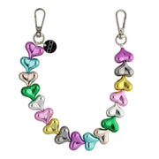Telefoonkoord Heart - veelkleurig - zilver