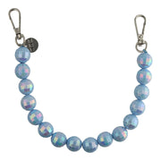 Telefoonkoord disco - blauw - zilver