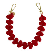 Telefoonkoord Fluwee - rood - goud