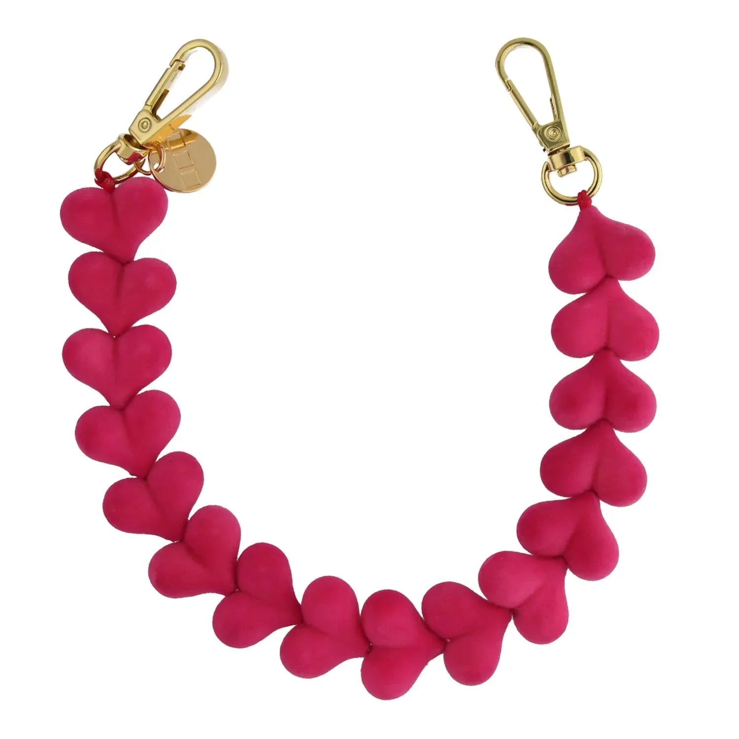 Telefoonkoord Fluwee - roze - goud