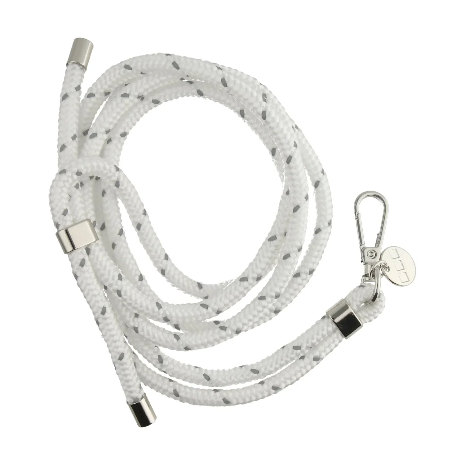 Telefoonkoord Longa - wit - zilver