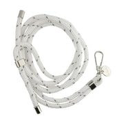 Telefoonkoord Longa - wit - zilver