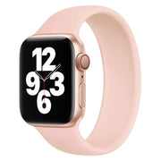 Apple Watch bandje - siliconen - solo loop - pink sand