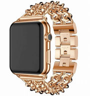 Apple Watch Cowboy bandje - staal - rose goud