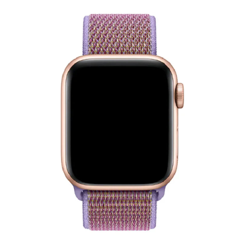 Apple Watch bandje Nexora - geweven - nylon - lila