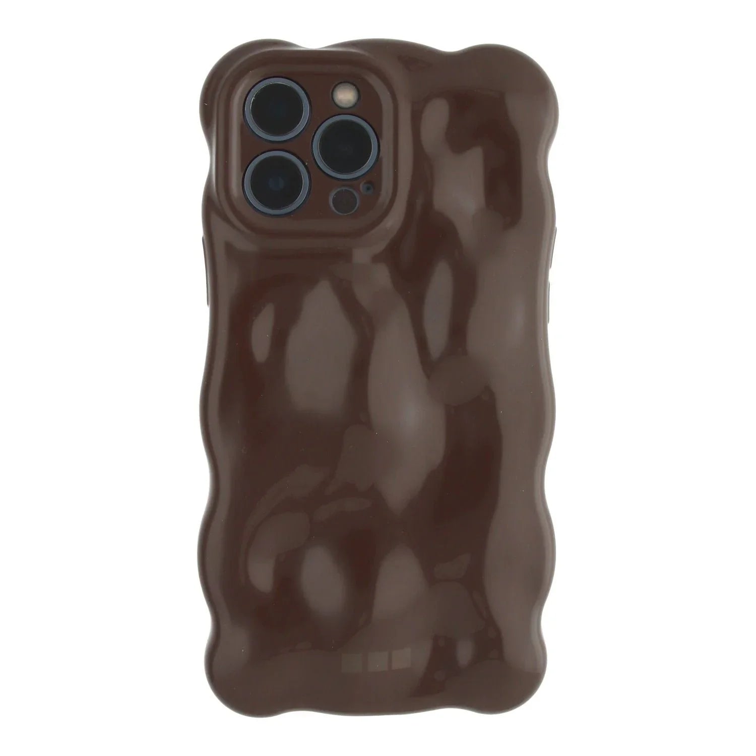 iPhone hoesje Bubble - donkerbruin