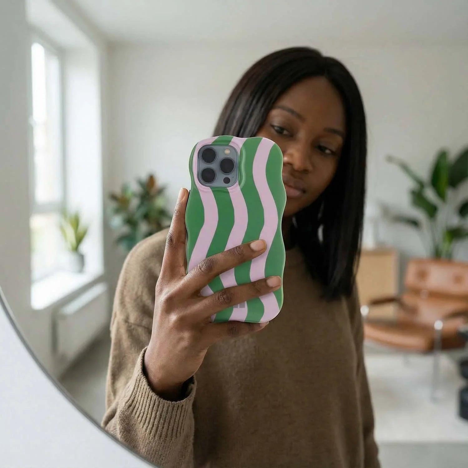 Coque iPhone Candy - vert lilas