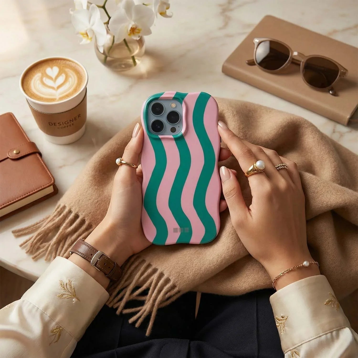 iPhone hoesje Candy - groen roze