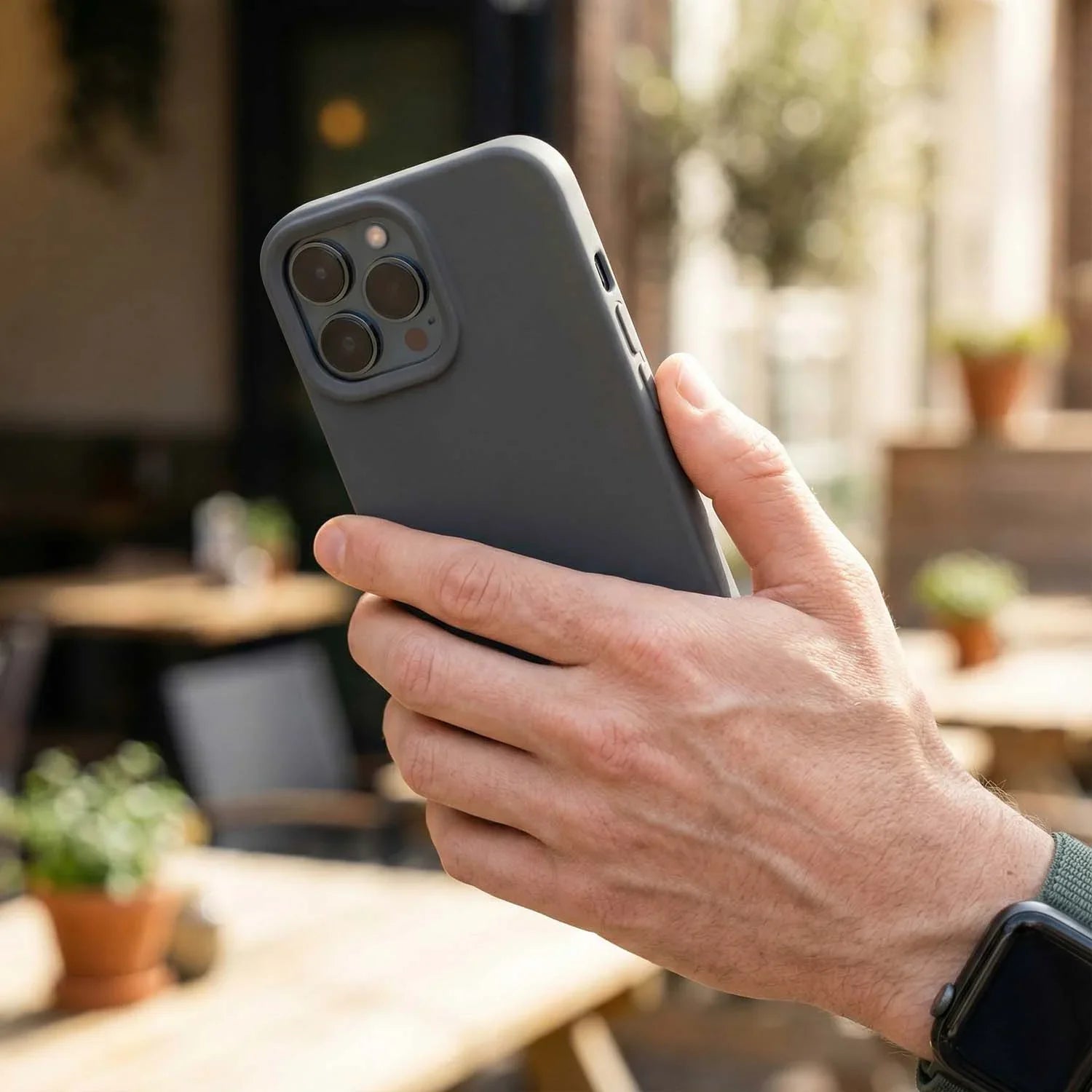 iPhone hoesje Coloree - grijs