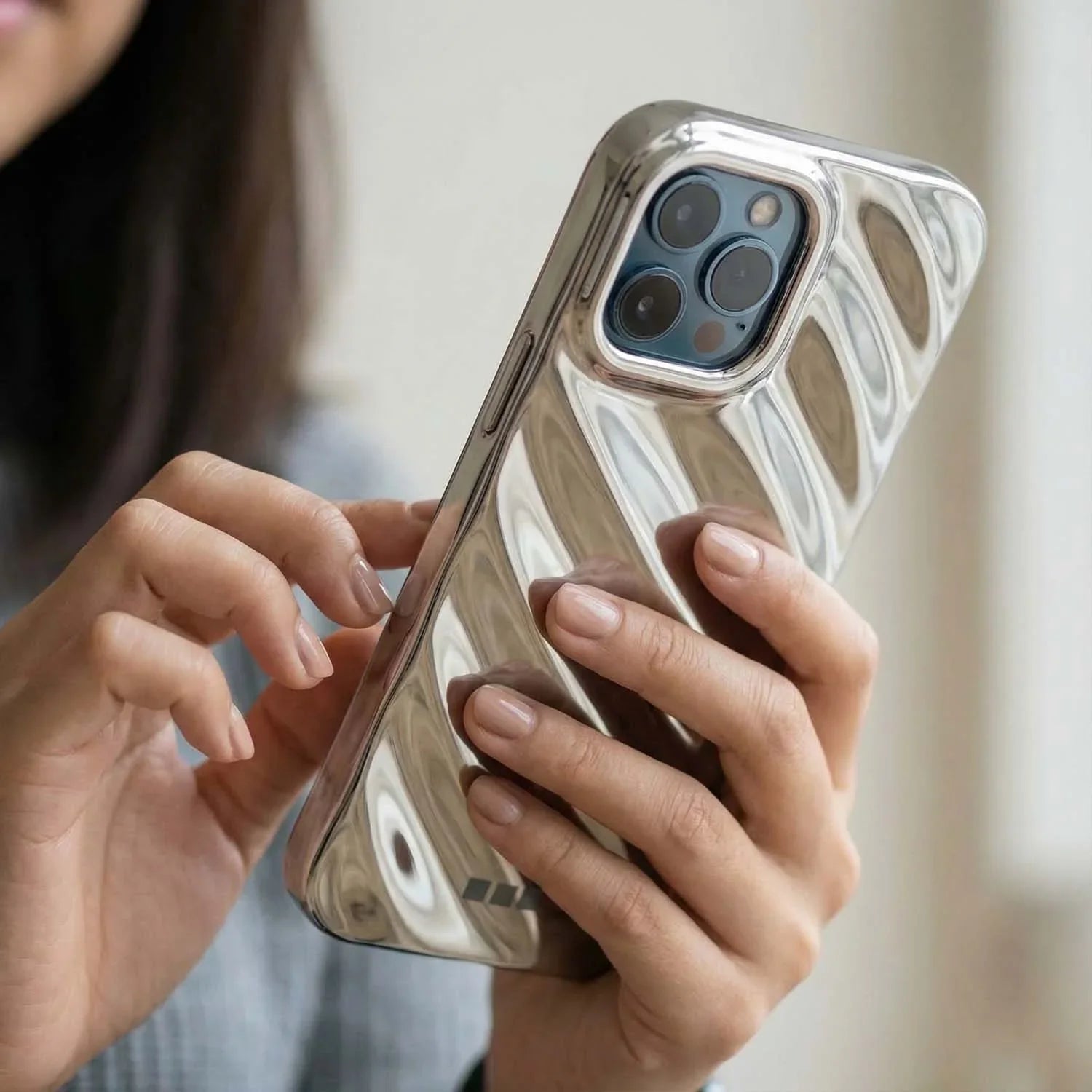Coque iPhone Lustra - argent