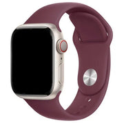 Apple Watch bandje Ovaro - siliconen - moerbei